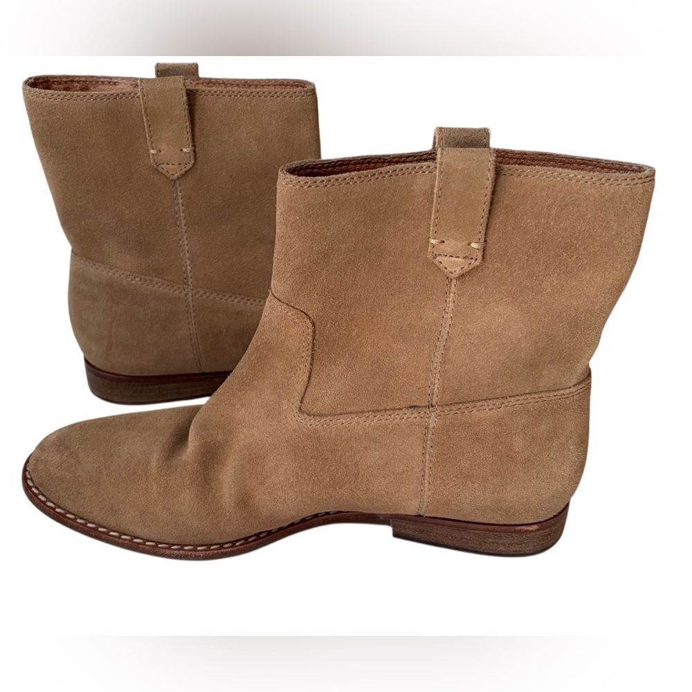 Madewell The Leah boot, color Faded Birch tan suede, size 6. - Picture 4 of 9